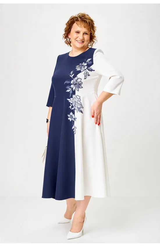 Платье Romanovich 1-2905 сине-белый
