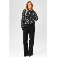 Кофта Laikony L-104 серо-черный