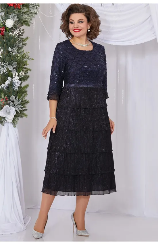 Платье Mira Fashion 5476 темно-синий
