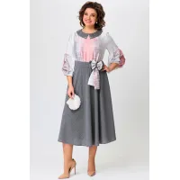Платье Angelina & Company 1202 серый