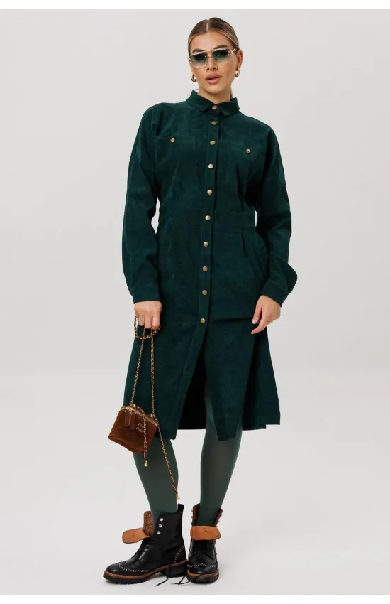 Платье Anelli 1727 Теплый мох