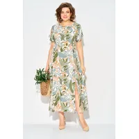 Платье Лилиана 1530 оттенки зеленого