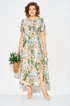 Платье Лилиана 1530 оттенки зеленого