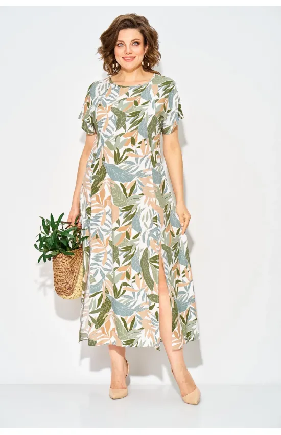 Платье Лилиана 1530 оттенки зеленого