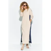 Платье Euromoda 686 сине-бежевый