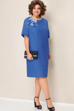 Платье Volna 1354 васильково-синий