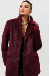 Пальто Mislana 1148 бордовый