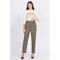 Брюки Bazalini 4923 бежевая клетка Брюки Bazalini 4923 бежевая клетка