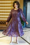 Платье Alani 2380 бордо с напылением