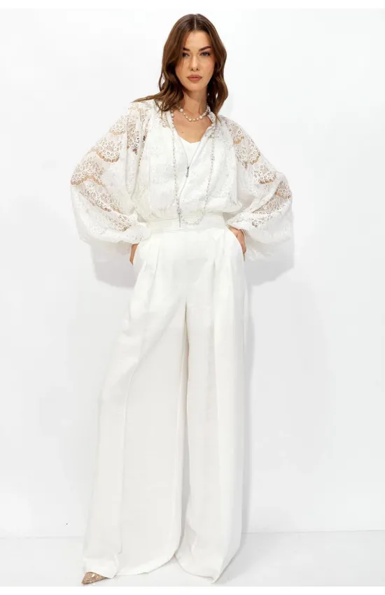 Блузка Люше 4333 молоко