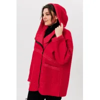 Пальто Michel Chic 360-1 красный меланж