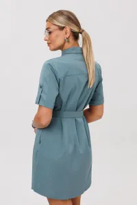 Платье Anelli 1651 винтажный голубой