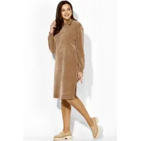 Платье Таиер 1410 полоска, бежевый