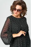 Платье Eva Grant 7281 черный абстракция