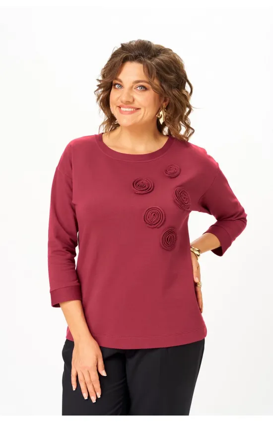 Блузка Rumoda 2268 бордовый