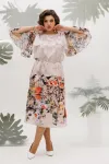 Платье Mira Fashion 5672 пастельный мультиколор