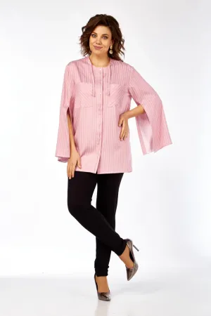 Рубашки Avenue 0350 полоска, розовый+молочный