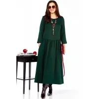 Платье Taita Plus 2524-3 бутылочный Платье Taita Plus 2524-3 бутылочный