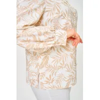 Блузка Svetlana Style 2304 бежевый листики