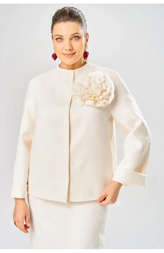 Пиджак Bonna Image 1032-1 молочный