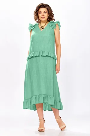 Платье Mira Fashion 5695 зеленый Платье Mira Fashion 5695 зеленый