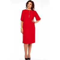 Платье Ольга Стиль С984 красный