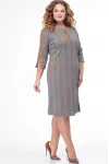 Платье Anelli 899 серый с капучино