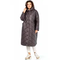 Пальто Диамант 2115 горький шоколад Пальто Диамант 2115 горький шоколад