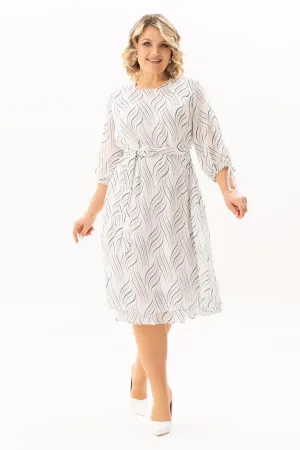 Платье Algranda 4146 Синий,Молочный