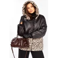 Куртка Lady Secret 7296 Черный+леопард