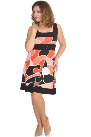 Платье Needle Ревертекс 142-1 черный с красным