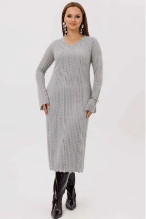 Платье Mislana 1239 серый