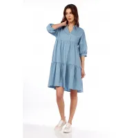 Платье Lucky Fox 1436 серо-голубой