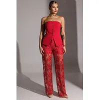 Блузка Мода-Юрс 25-2952 красный