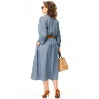 Платье Карина Делюкс М-1369 деним