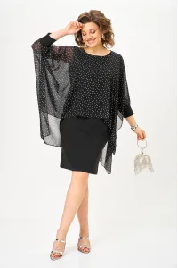 Платье Michel Chic 2203 чёрный, горох