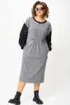 Платье Карина Делюкс М-1401 серый