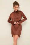 Платье Pur Pur 11-438 Коричневый Платье Pur Pur 11-438 Коричневый