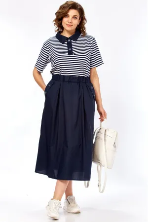 Платье Matini 3.1808 белый+синий