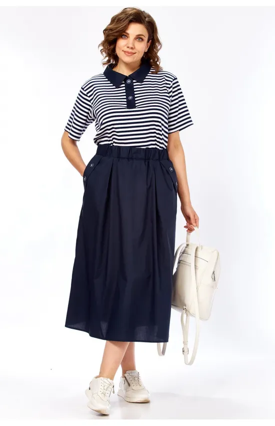 Платье Matini 3.1808 белый+синий