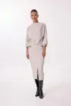 Платье Kaloris 2217/1 бежевый