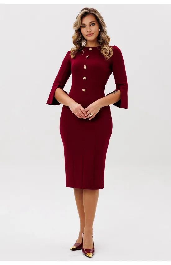 Платье Faufilure С1826 бордо