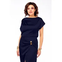 Платье Ольга Стиль С902 синий