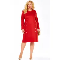 Платье Элль-Стиль 2443/1 красный