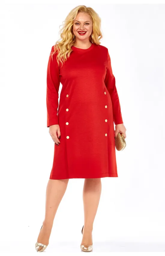 Платье Элль-Стиль 2443/1 красный