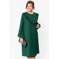 Платье Swallow 710 темный изумруд