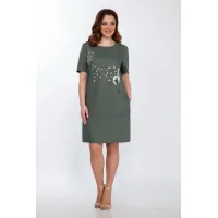 Платье Lakona 11372 хаки