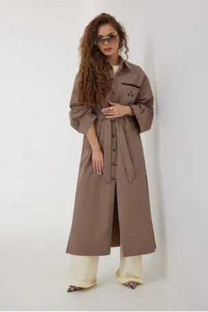 Плащ Vesnaletto 4383 коричневый