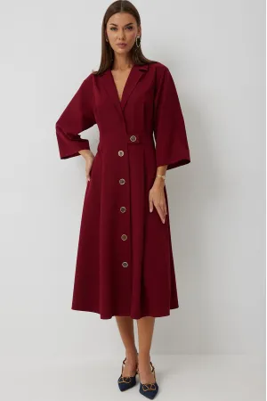 Платье Kaloris 2242-1 бордо