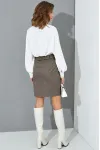 Юбка Люше 2774 * серо-коричневый оттенок